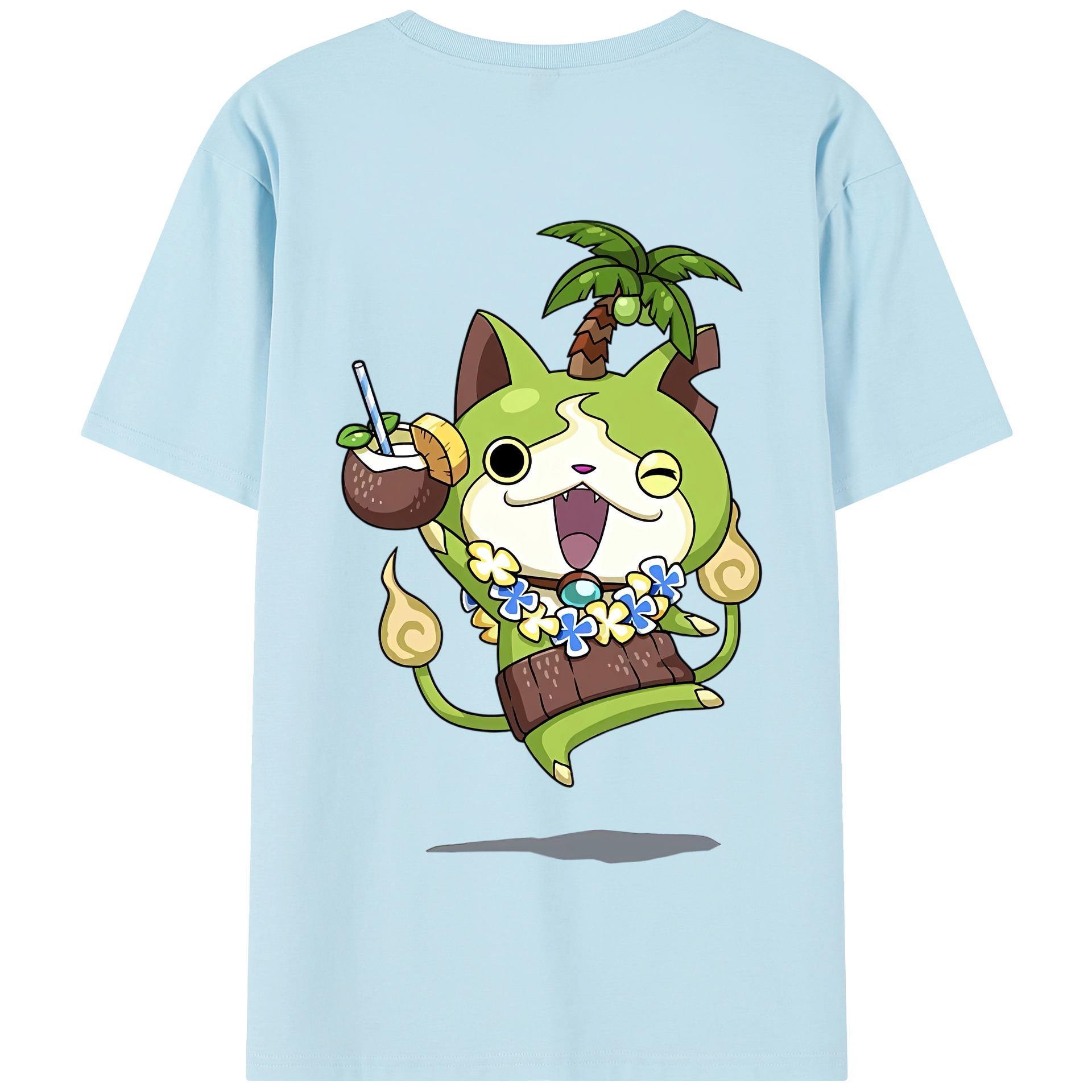（画像用） 妖怪ウォッチ Yo-kai Watch 綿100％半袖Tシャツ（背面プリント）